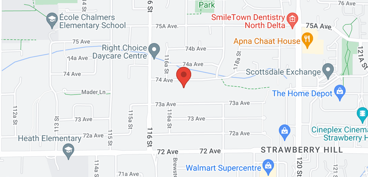 map of 11694 74 AVENUE